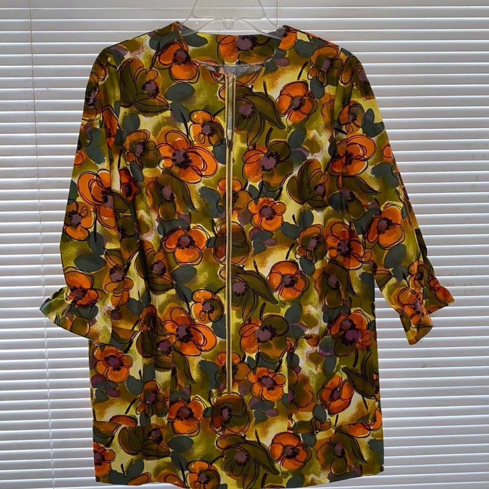 Vintage autumn mini dress.